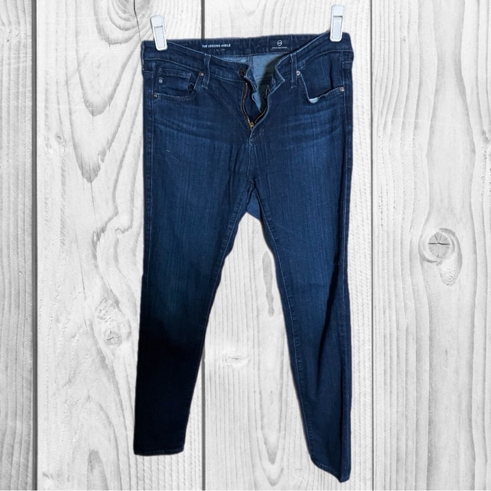 AG Adriano‎ Goldschmied Dark Blue Skinny Ankle Jeans size REGULAR 27